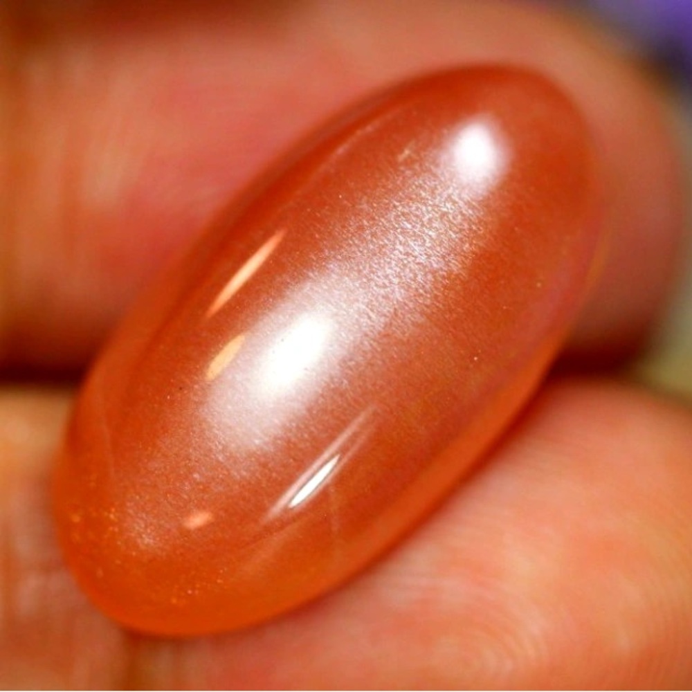 17.03ct Natural Orange Color MoonStone Cabochon Lot - Picture 11 of 17
